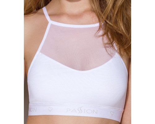 Спортивний топ з прозорою вставкою Passion PS006 TOP XL, white