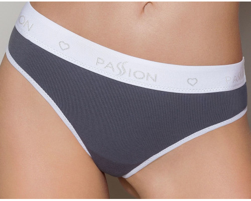 Спортивні трусики-стрінги Passion PS007 PANTIES dark grey, L