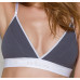 Спортивний топ з подвійними бретелями Passion PS007 TOP L, dark grey