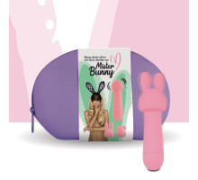 Мінівібратор FeelzToys Mister Bunny Pink з двома насадками