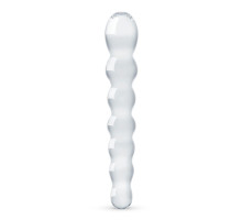 Скляний дилдо у вигляді намистин Gildo Glass Dildo No. 19