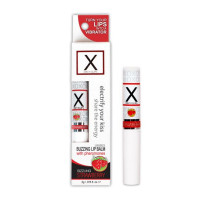 Стимулювальний бальзам для губ унісекс Sensuva – X on the Lips Strawberry з феромонами, полуниця