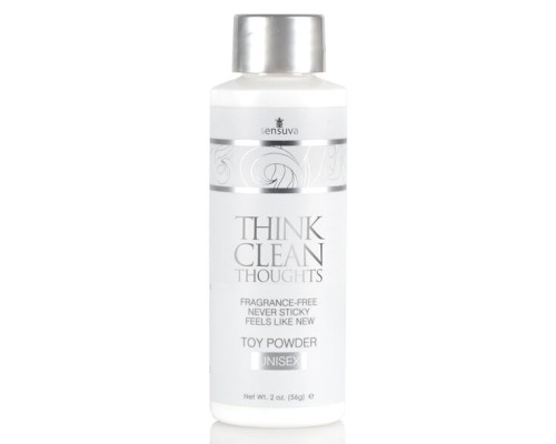 Пудра для догляду за іграшками Sensuva Think Clean Thoughts Toy Powder (56 г)