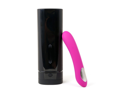 Інтерактивний набір мастурбатор + стимулятор точки G Kiiroo Onyx + and Pearl 2 Couple Set Purple
