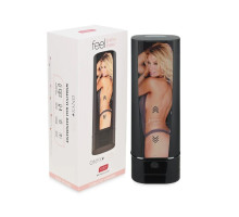 Мастурбатор Kiiroo Onyx + Jessica Drake, 10 стискних кілець, не треба рухати, теледільдоніка