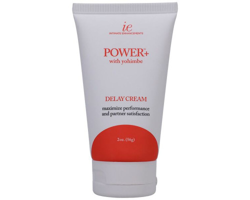 Потужний крем-пролонгатор Doc Johnson Power+with Yohimbe Delay Cream, екстракт Йохимбе, 56 г, коробка