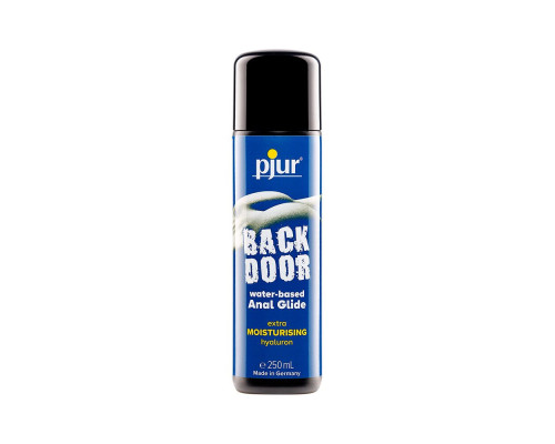 Анальний лубрикант pjur BACK DOOR Moisturising 250 мл, на водній основі, з гіалуроном, ефект силікону