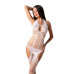 Бодістокінг з імітацією панчох Passion BS079 white