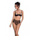 Еротичний комплект з малюнком Passion LOVELIA BIKINI S/M, black