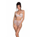 Еротичний комплект з малюнком Passion LOVELIA BIKINI S/M, white