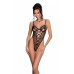 Еротичний боді з малюнком Passion LOVELIA BODY L/XL, black