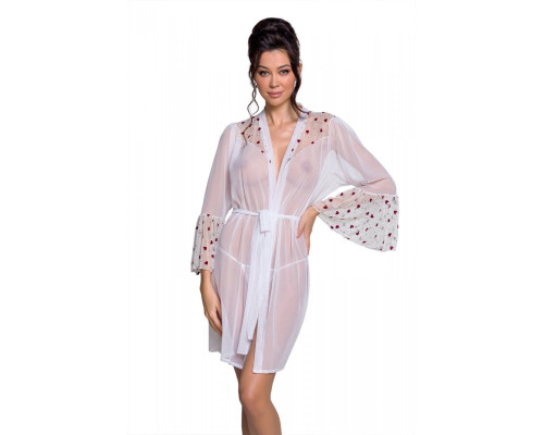 Повітряний пеньюар Passion LOVELIA PEIGNOIR L/XL, white