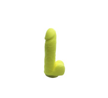 Мило у формі пеніса Чистий Кайф Yellow size S, крафтове мило-член, натуральне