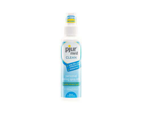 Очищувальний спрей pjur med Clean Spray 100 мл, для ніжної шкіри та іграшок, антибактеріальний