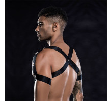 Еротичний комплект для чоловіків труси + портупея One Size Black