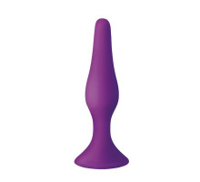 Анальна пробка з присоскою MAI Attraction Toys №34 Purple, довжина 12,5см, діаметр 3,2 см