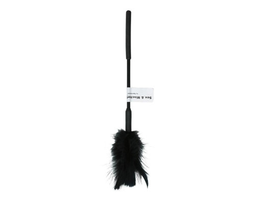 Метелочка-щекоталка Sex And Mischief - Feather Ticklers 7 inch Black, натуральные перья и пух