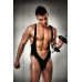 Розпродаж!!! Чоловічий боді з дуже глибоким декольте Passion 011 BODY black XXL/XXXL