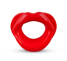 Силіконова капа-розширювач для рота у формі губ / капа-губи XOXO Blow Me A Kiss Mouth Gag - Red
