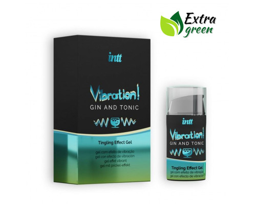 Рідкий вібратор Intt Vibration Gin Tonic (15 мл) EXTRA GREEN