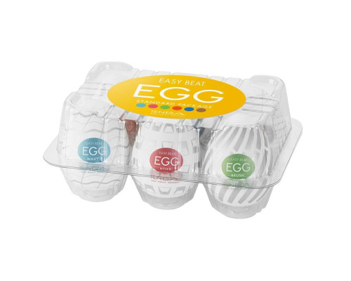 Набір мастурбаторів-яєць Tenga Egg New Standard Pack (6 яєць)