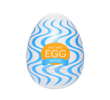 Мастурбатор-яйце Tenga Egg Wind із зиґзаґоподібним рельєфом