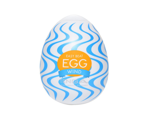 Мастурбатор-яйце Tenga Egg Wind із зиґзаґоподібним рельєфом