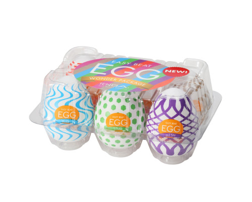 Набір мастурбаторів-яєць Tenga Egg Wonder Pack (6 яєць)
