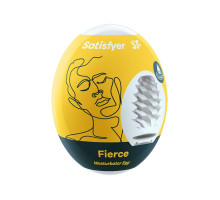 Самозмащувальний мастурбатор-яйце Satisfyer Masturbator Egg Fierce, одноразовий, не потребує змазки
