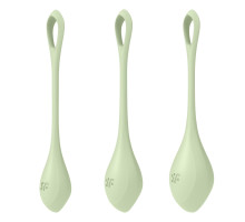 Набір йоні-намистин Satisfyer Yoni Power 2 Light Green, діаметр 2-2,5-3 см, маса 22-44-73 г