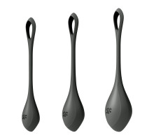 Набір йоні намистин Satisfyer Yoni Power 2 Black, діаметр 2-2,5-3см, маса 22-44-73 г
