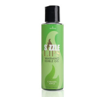 Зігрівальний масажний гель Sensuva Sizzle Lips Caramel Apple (125 мл), без цукру, їстівний