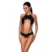 Розпродаж!!! Боді з екошкіри з ремінцями та перфорацією Tamaris Body black L/XL — Passion