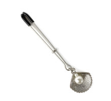 Затискач для клітора Art of Sex - Clit Clamp Silver Pearl