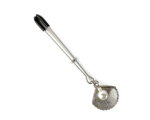 Затискач для клітора Art of Sex - Clit Clamp Silver Pearl