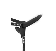 Подвійний страпон з вібрацією Fetish Tentation Vibrating Strap-On with Double Dildo Black