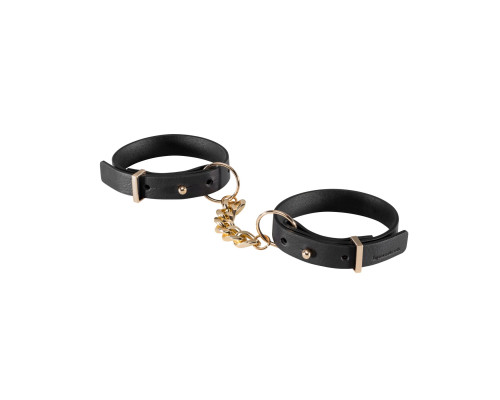 Наручники з екошкіри Bijoux Indiscrets Maze – Thin Handcuffs Black