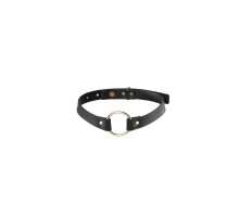 Чокер з екошкіри Bijoux Indiscrets Maze – Single Choker Black