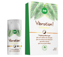 Рідкий вібратор Intt Vibration Coconut Vegan (15 мл),  дуже смачний, діє до 30 хвилин
