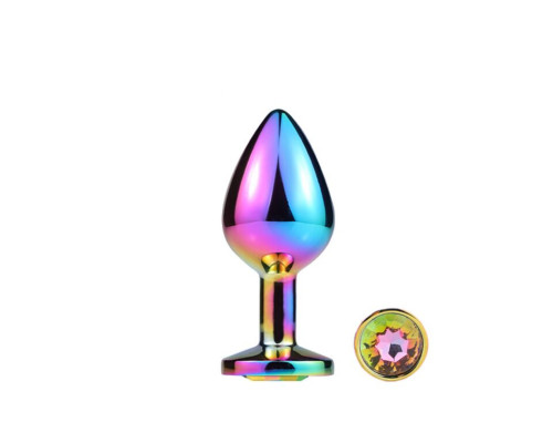 Металлическая анальная пробка MAI Attraction Toys №73 Rainbow