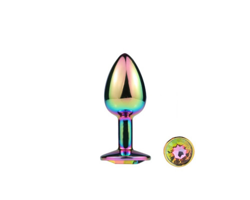 Металлическая анальная пробка MAI Attraction Toys №72 Rainbow
