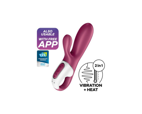 Смарт вібратор-кролик із підігрівом Satisfyer Hot Bunny