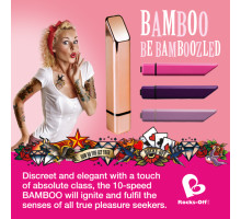 Потужний мінівібратор Rocks Off Bamboo Rose Gold
