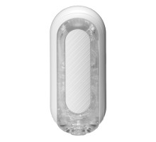 Мастурбатор Tenga Flip Zero Gravity White, змінна інтенсивність стимуляції, розкладний