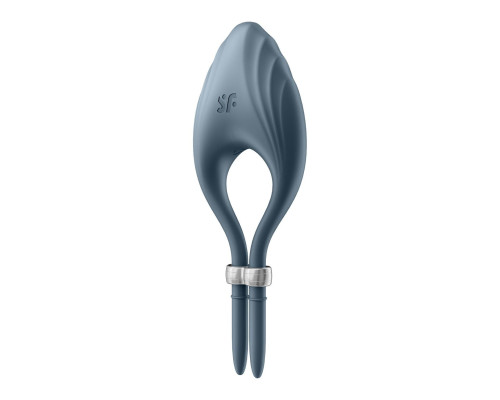 Ерекційне віброкільце-ласо Satisfyer Duelist Dark Blue, 10 режимів, потужний мотор