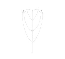 Ланцюжок для спини Bijoux Indiscrets Magnifique Back and Cleavage Chain - Silver, прикраса для тіла