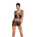 Бодістокінг мінісукня з метеликами Passion BS090 One Size black