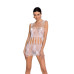 Бодістокінг мінісукня з метеликами Passion BS090 One Size white