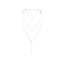 Ланцюжок для спини Bijoux Indiscrets Magnifique Back and Cleavage Chain - Gold, прикраса для тіла