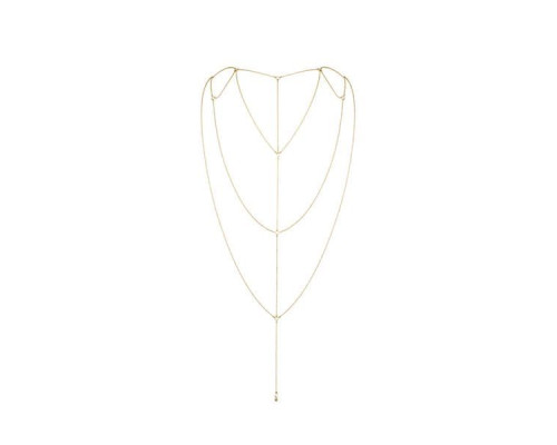 Ланцюжок для спини Bijoux Indiscrets Magnifique Back and Cleavage Chain - Gold, прикраса для тіла